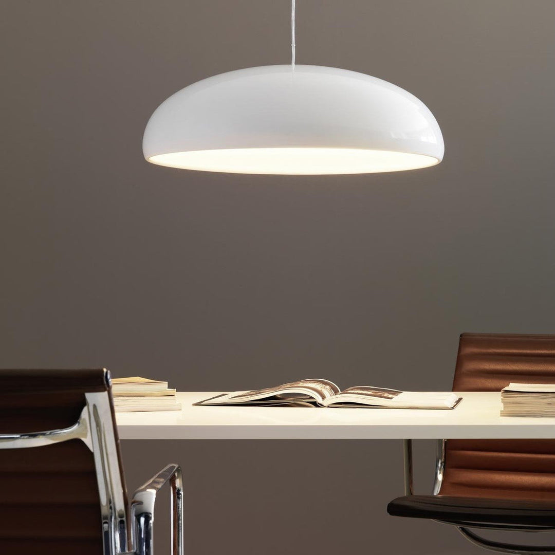 Bauhaus Smooth Semi-Elliptical Dome Pendant Light