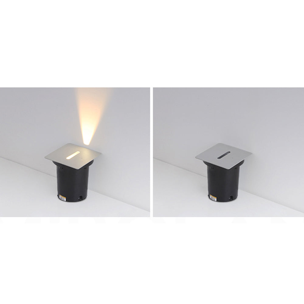 Modern-Silver Outdoor-Proof Step & Deck Light