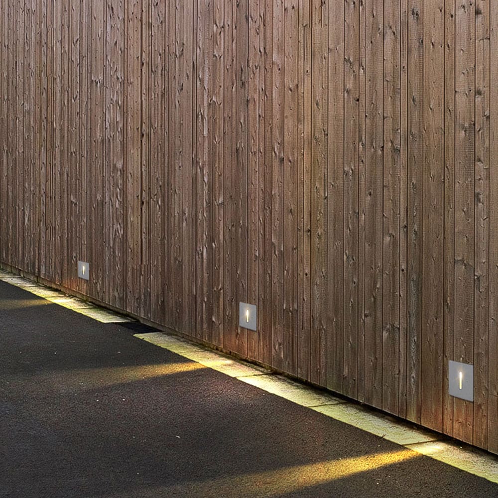 Modern-Silver Outdoor-Proof Step & Deck Light