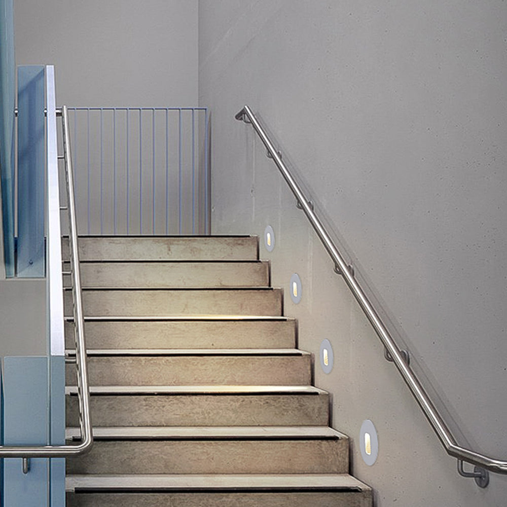 Modern-Silver Outdoor-Proof Step & Deck Light