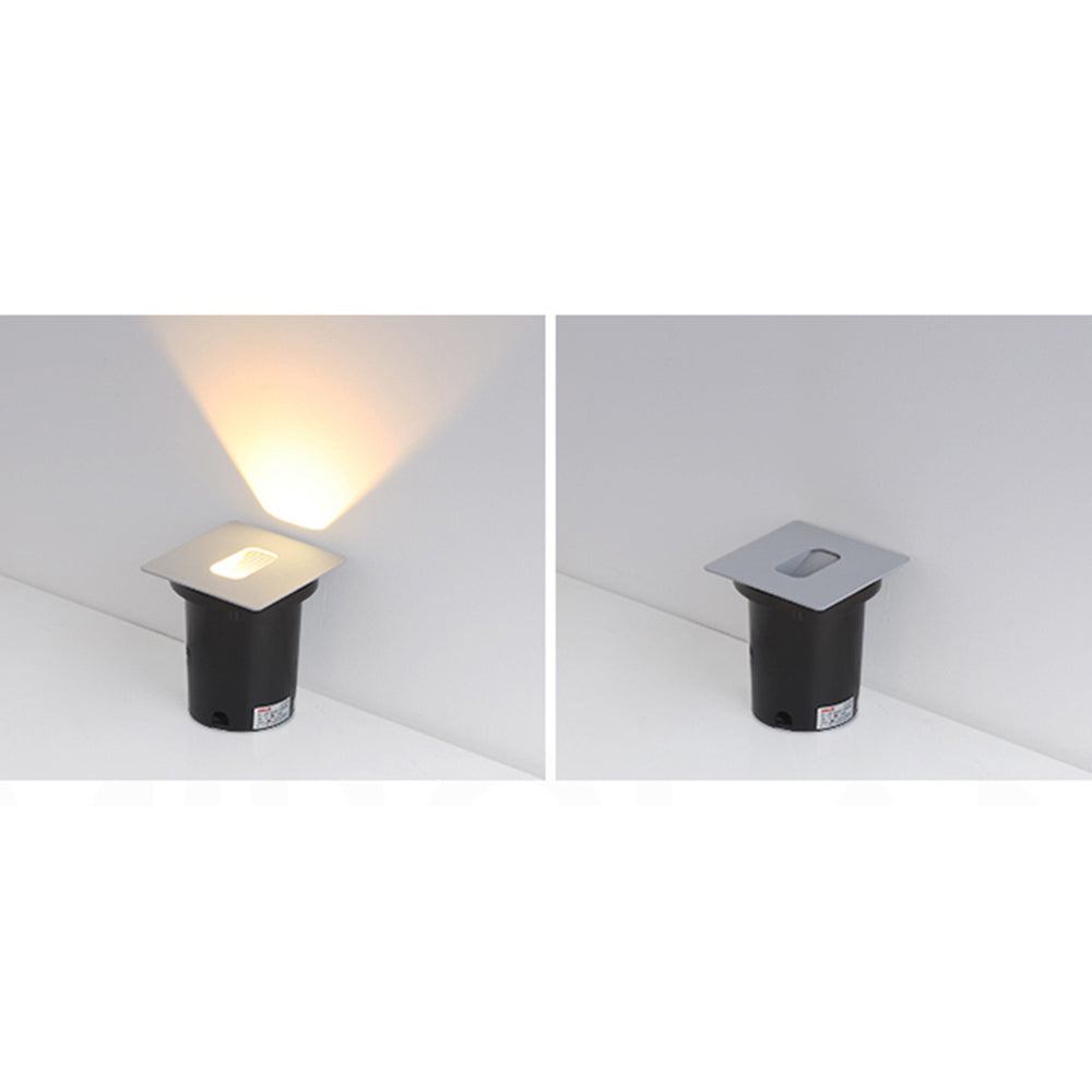 Modern-Silver Outdoor-Proof Step & Deck Light