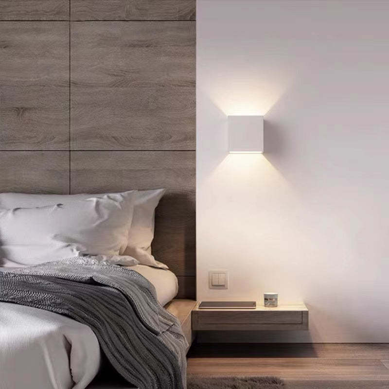 Modern Adjustable Square Outdoor Wall Lamp – LED Waterproof Lighting