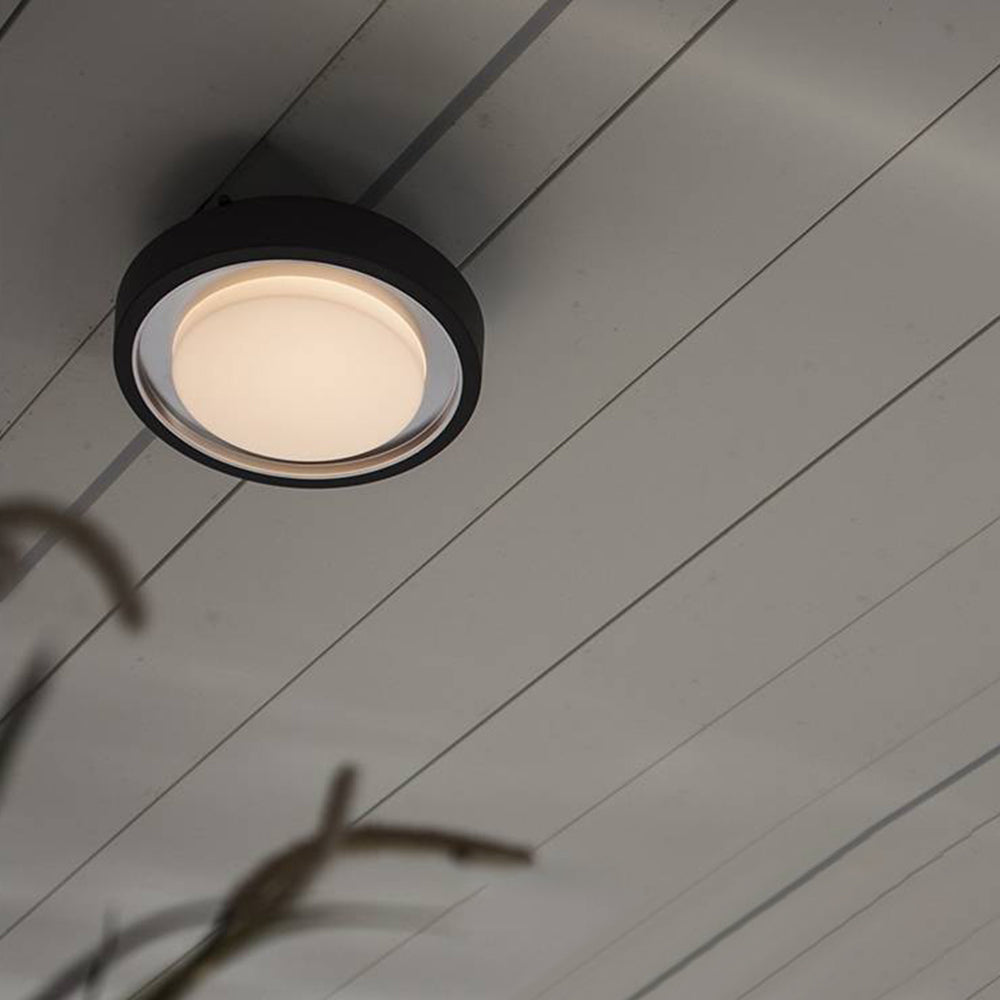 Modern Circular LED Outdoor Wall Lamp – Waterproof Disc-Shaped Design