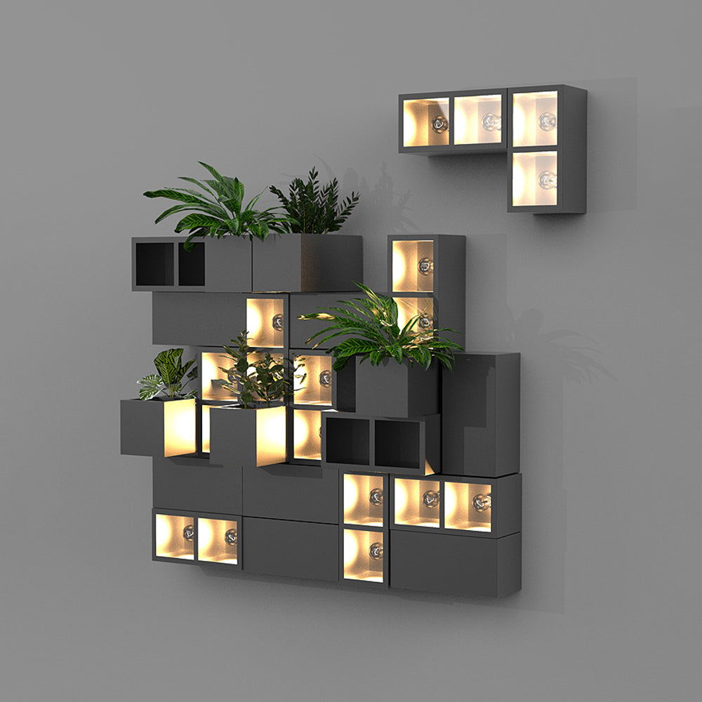 Modern Cube Square Outdoor Wall Lamp with Modular Design