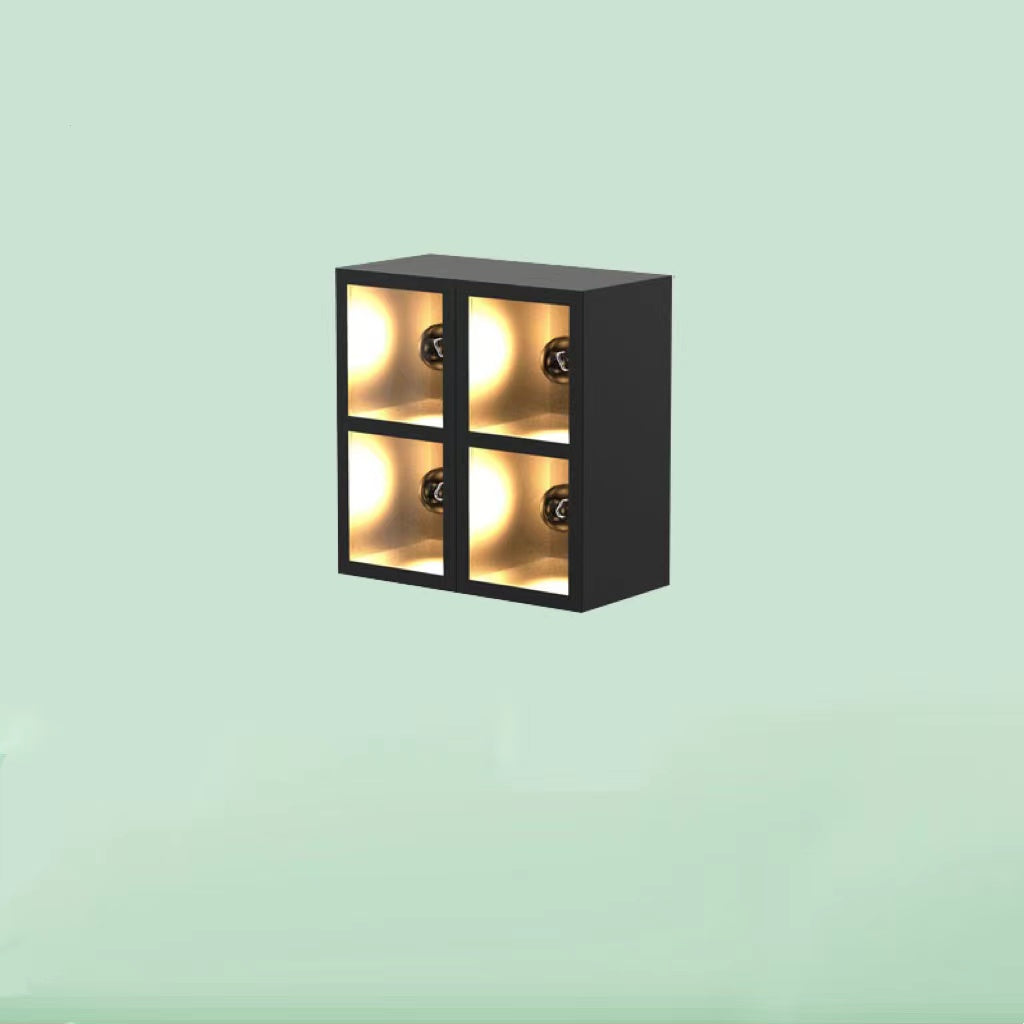 Modern Cube Square Outdoor Wall Lamp with Modular Design