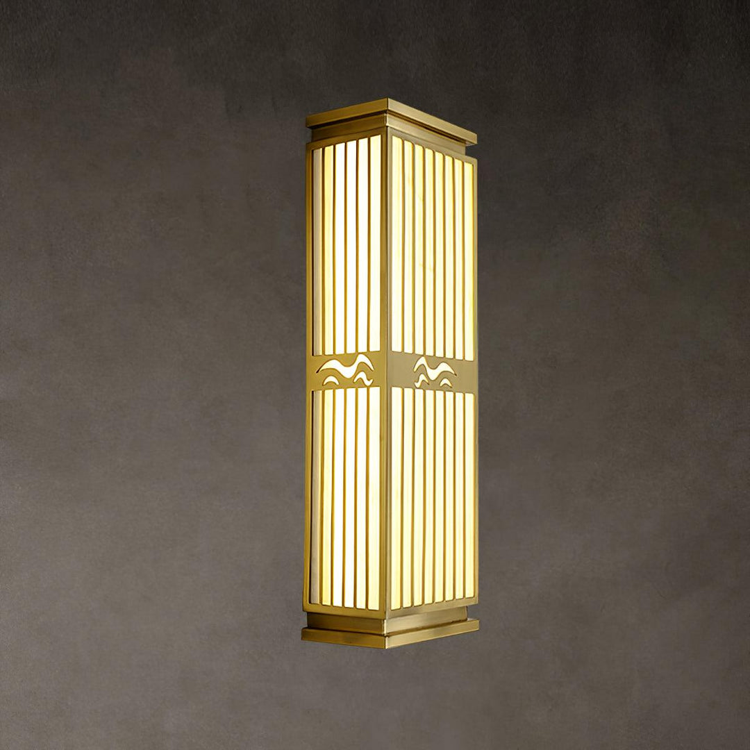 Modern Gold Outdoor Wall Lamp - Waterproof LED Wall Light