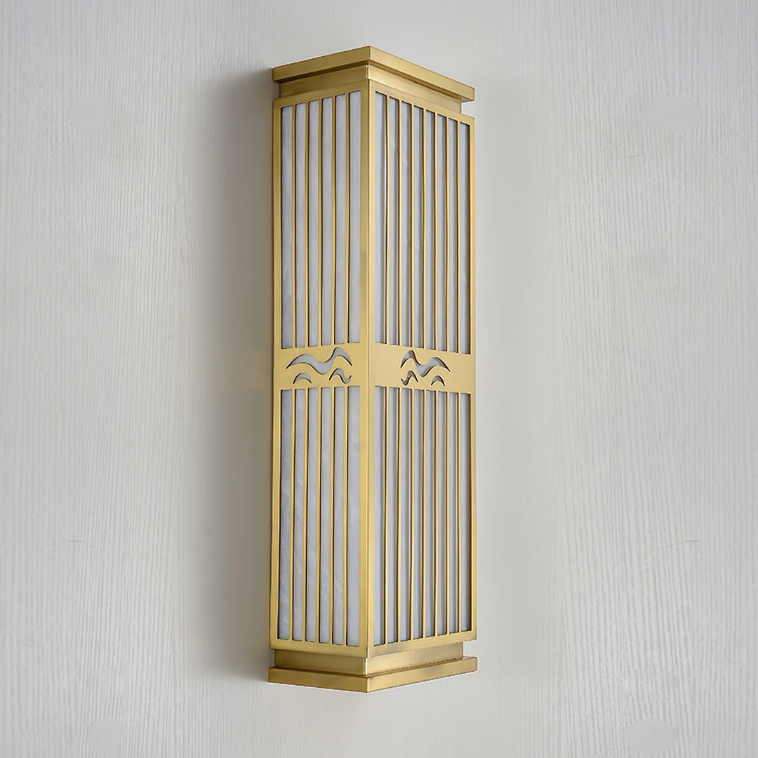 Modern Gold Outdoor Wall Lamp - Waterproof LED Wall Light