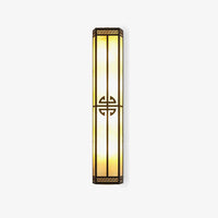 Modern Gold Outdoor Wall Light with Decorative Black Accents