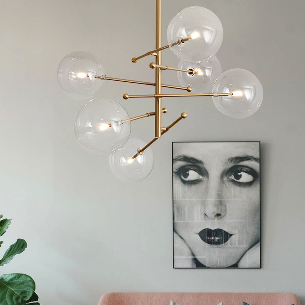 Modern Multi-Arm Chandelier & Mid-Century Style