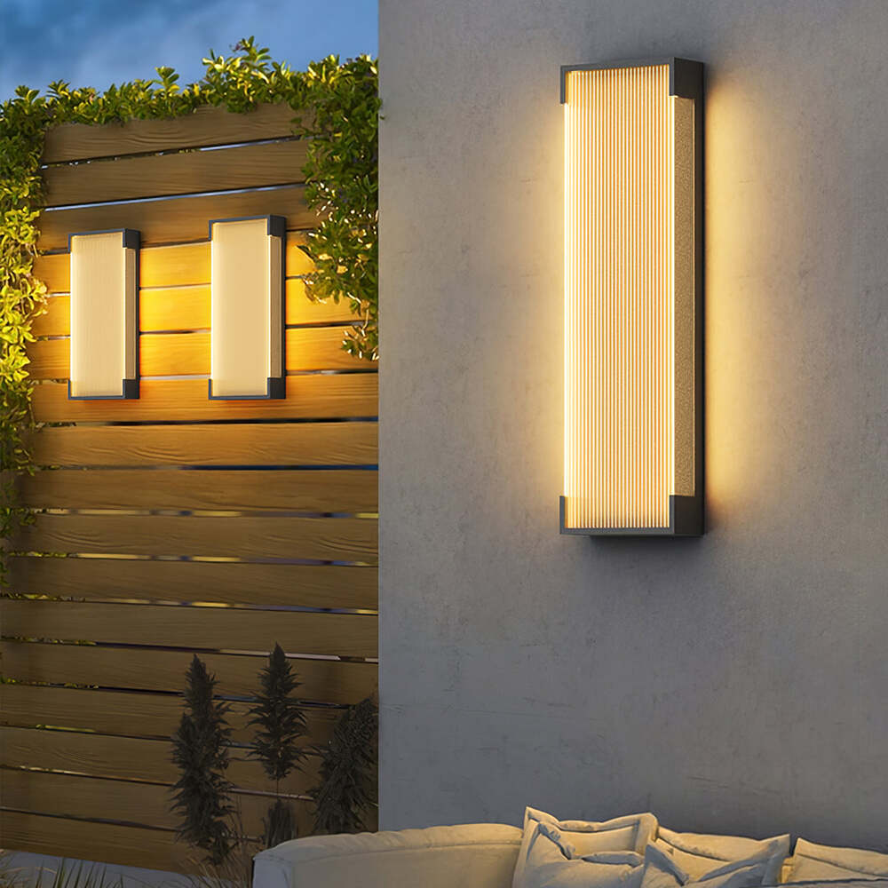 Modern Rectangular LED Outdoor Wall Light - Waterproof and Minimalist Design