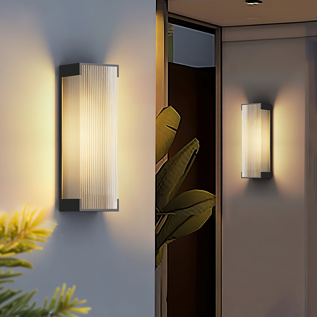 Modern Rectangular LED Outdoor Wall Light - Waterproof and Minimalist Design