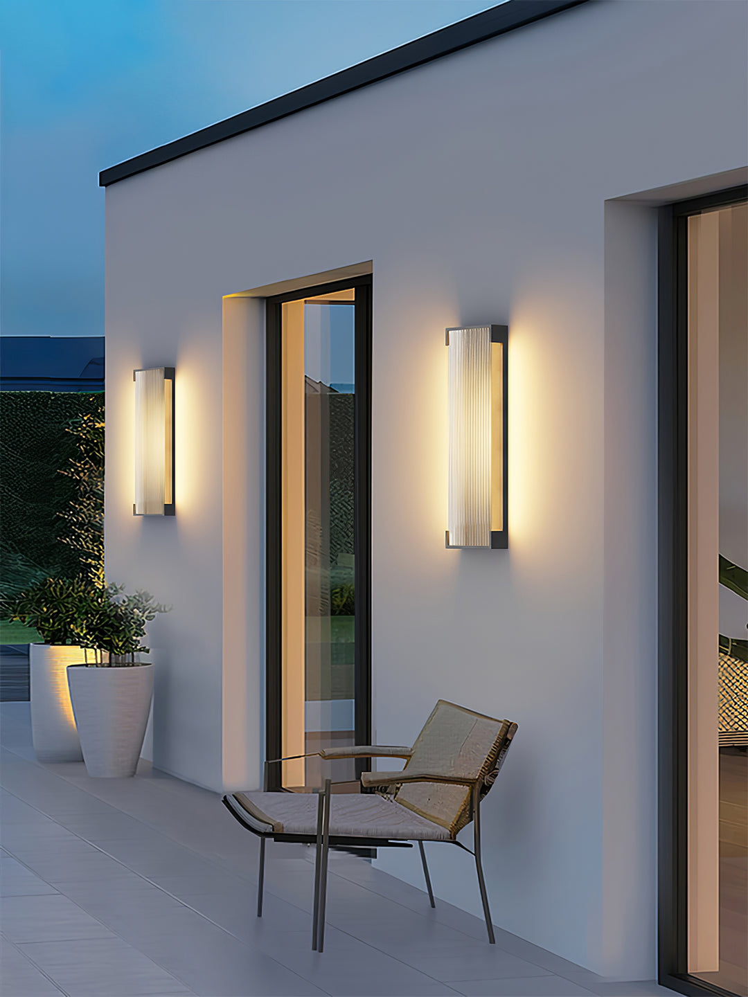 Modern Rectangular LED Outdoor Wall Light - Waterproof and Minimalist Design