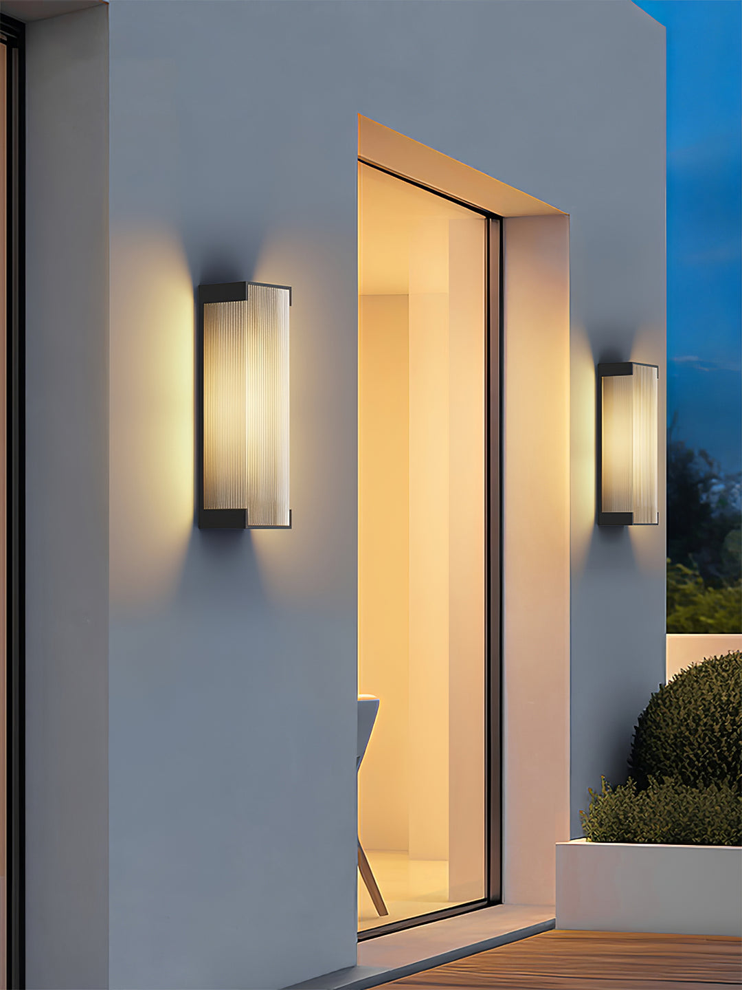 Modern Rectangular LED Outdoor Wall Light - Waterproof and Minimalist Design