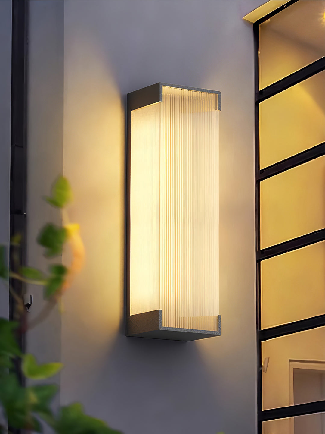 Modern Rectangular LED Outdoor Wall Light - Waterproof and Minimalist Design