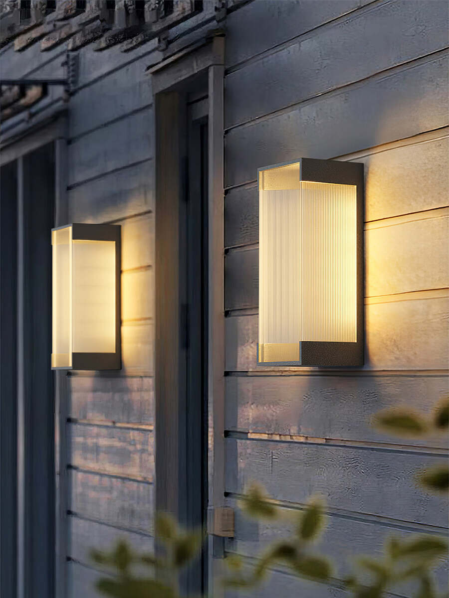 Modern Rectangular LED Outdoor Wall Light - Waterproof and Minimalist Design