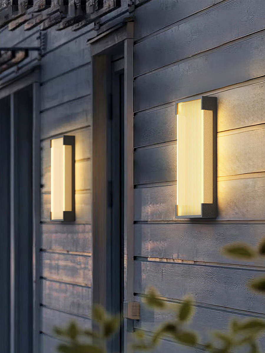 Modern Rectangular LED Outdoor Wall Light - Waterproof and Minimalist Design