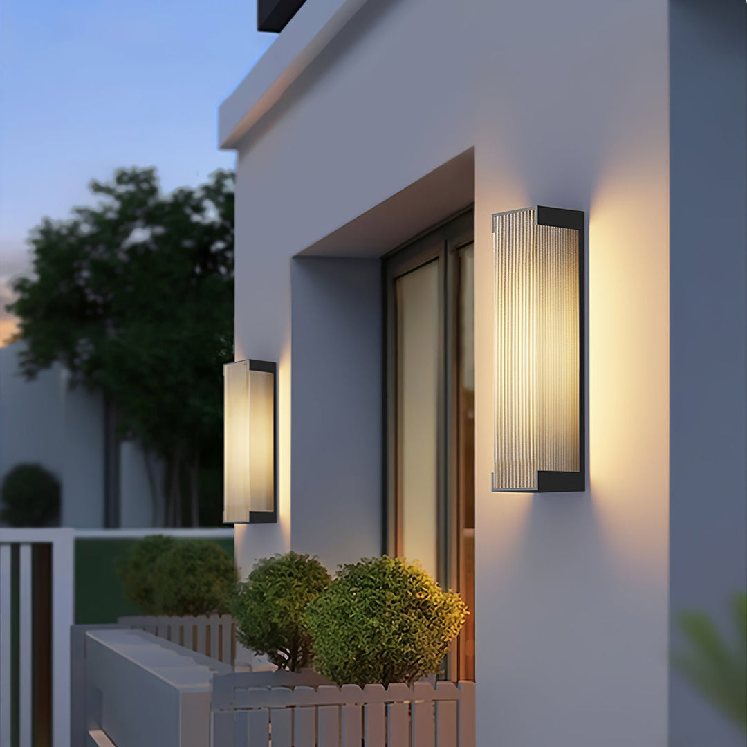 Modern Rectangular LED Outdoor Wall Light - Waterproof and Minimalist Design