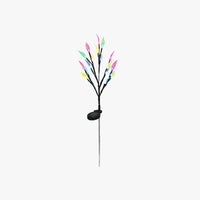 Modern Solar Outdoor Bollard Light with Tree-Like Design
