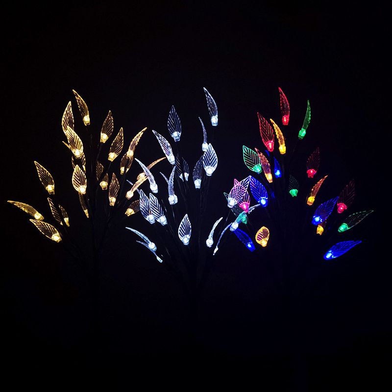 Modern Solar Outdoor Bollard Light with Tree-Like Design