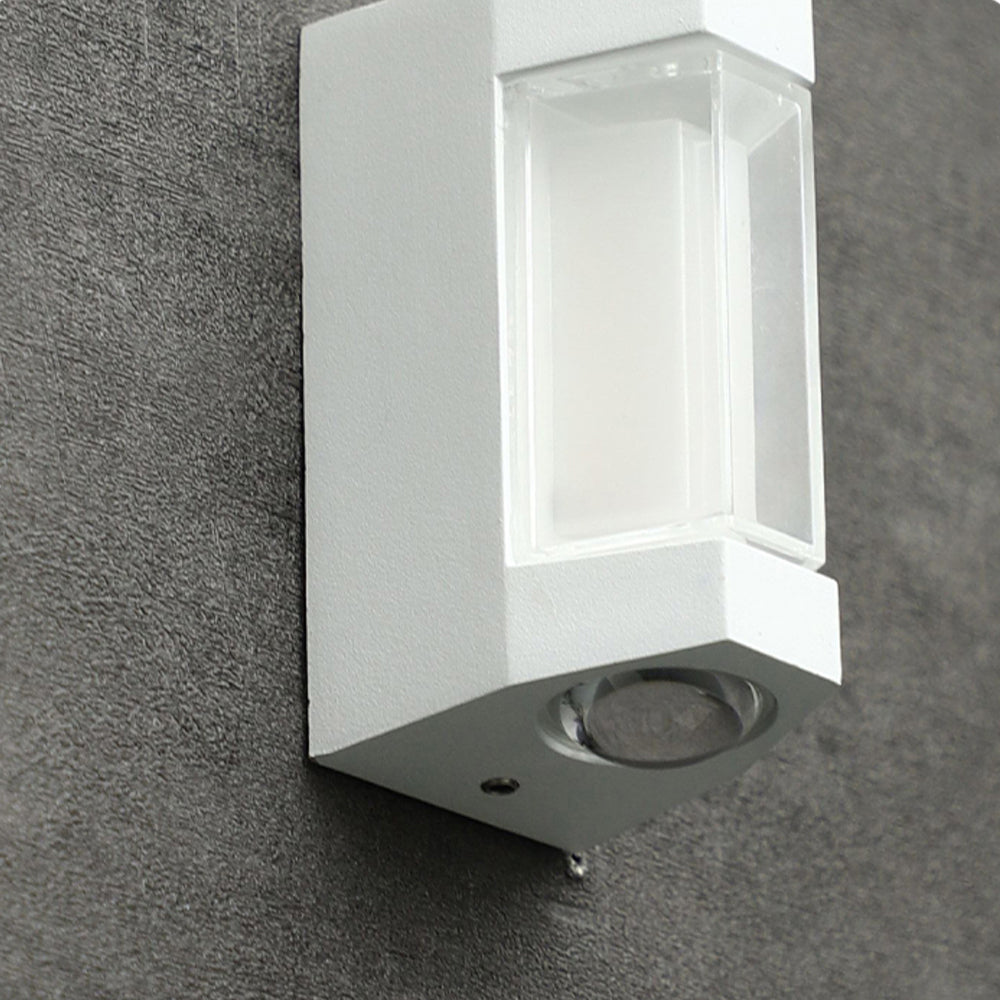 Modern Up Down Acrylic Outdoor Wall Lamp with Double Head LED Lighting