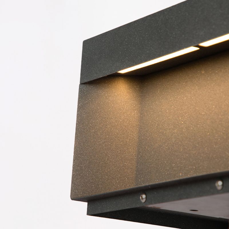 Outdoor Black-Industrial Post&Pier Mount Light
