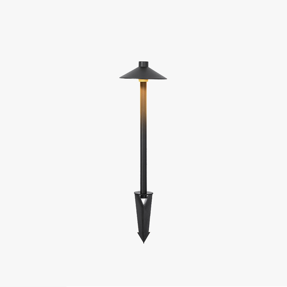 Outdoor Black Metal Pathway Light – Modern