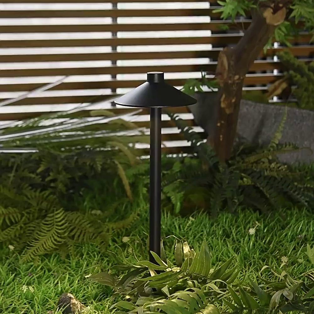 Outdoor Black Metal Pathway Light – Modern