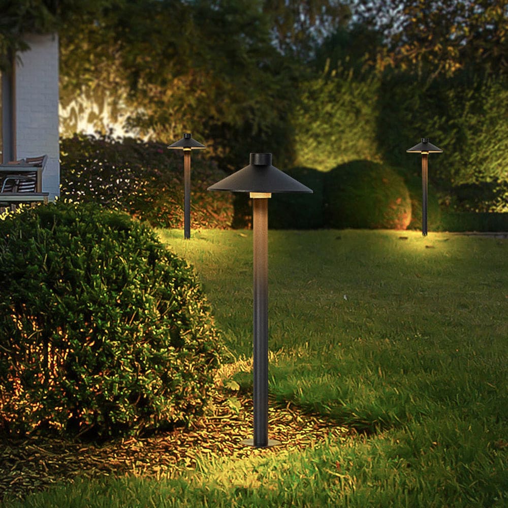 Outdoor Black Metal Pathway Light – Modern