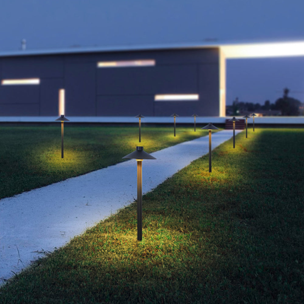 Outdoor Black Metal Pathway Light – Modern