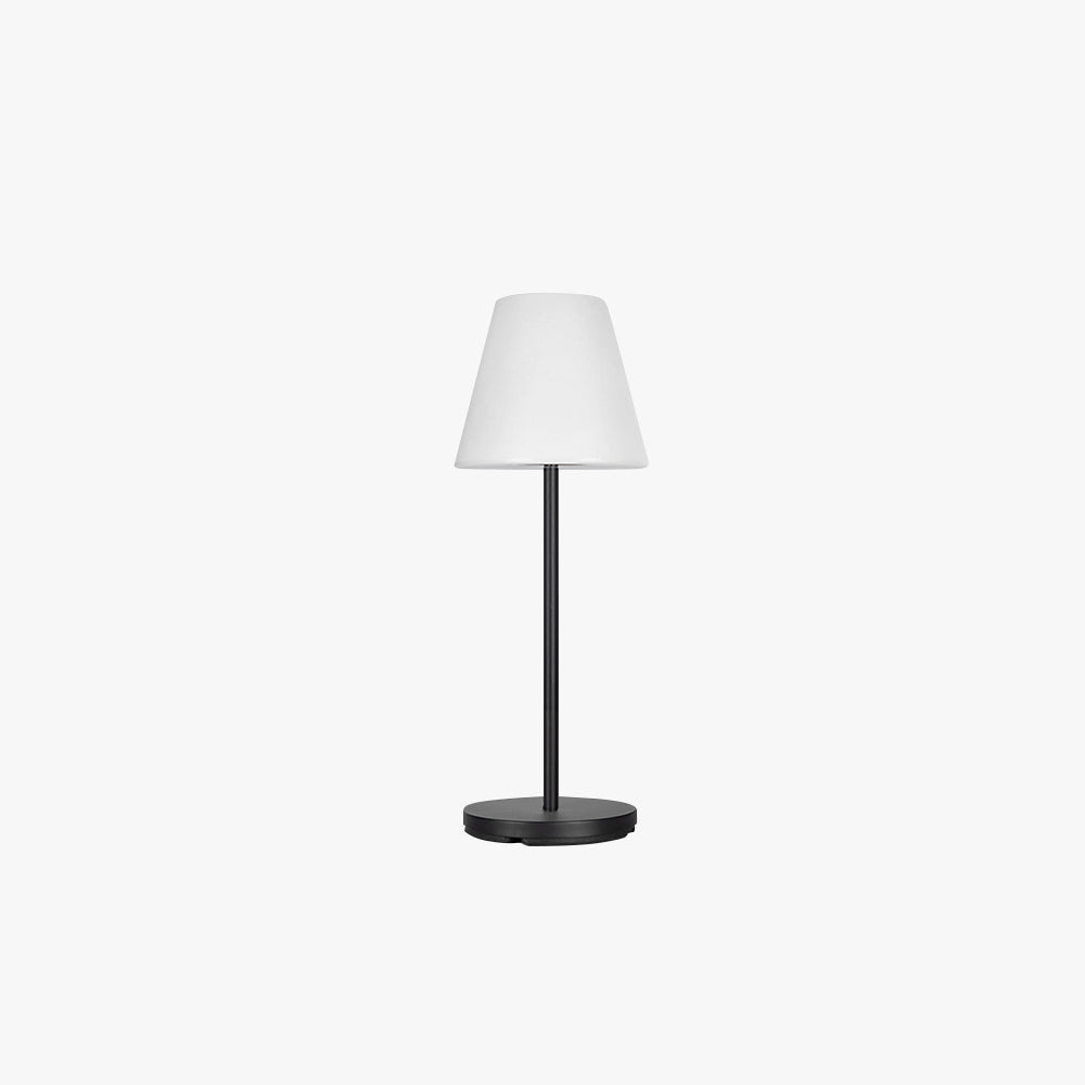 Outdoor Floor Lamp – Modern, Solar, White