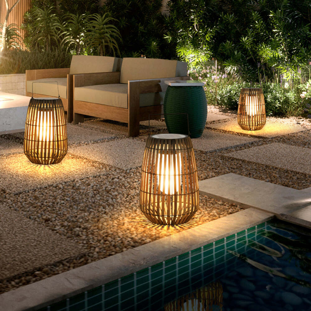 Outdoor Lantern Floor Lamp – Waterproof