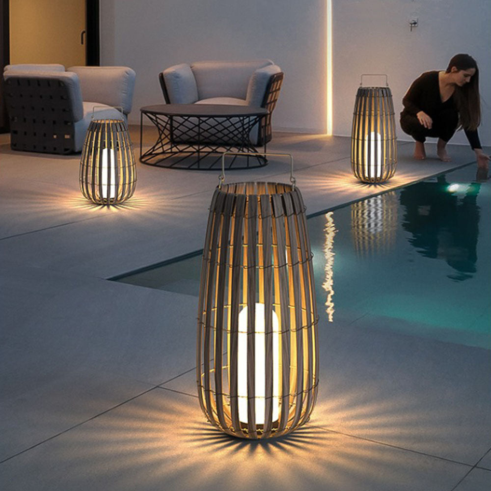 Outdoor Lantern Floor Lamp – Waterproof