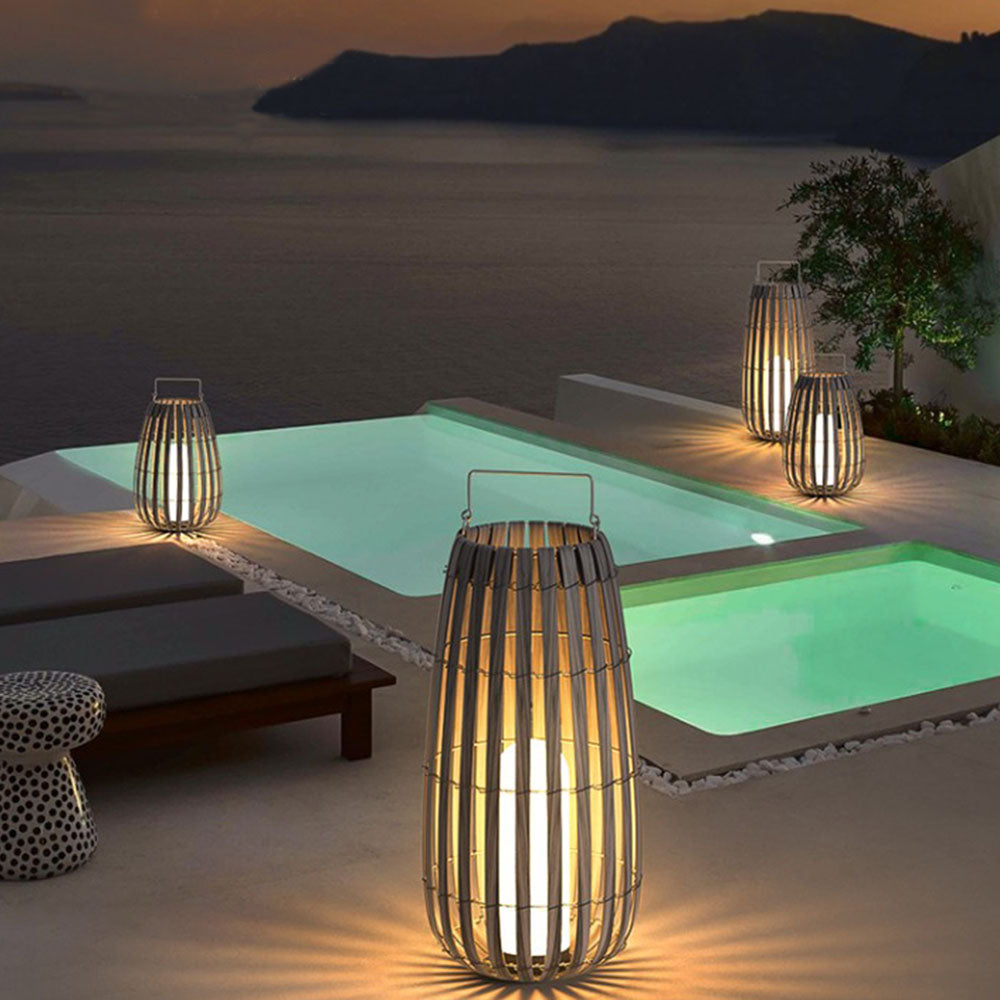 Outdoor Lantern Floor Lamp – Waterproof