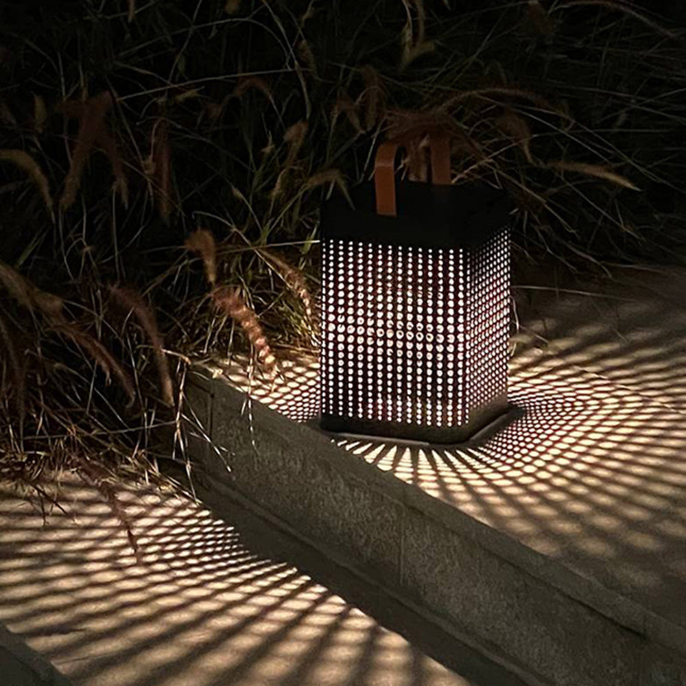 Outdoor Lantern Light – Rustic Metal Glow