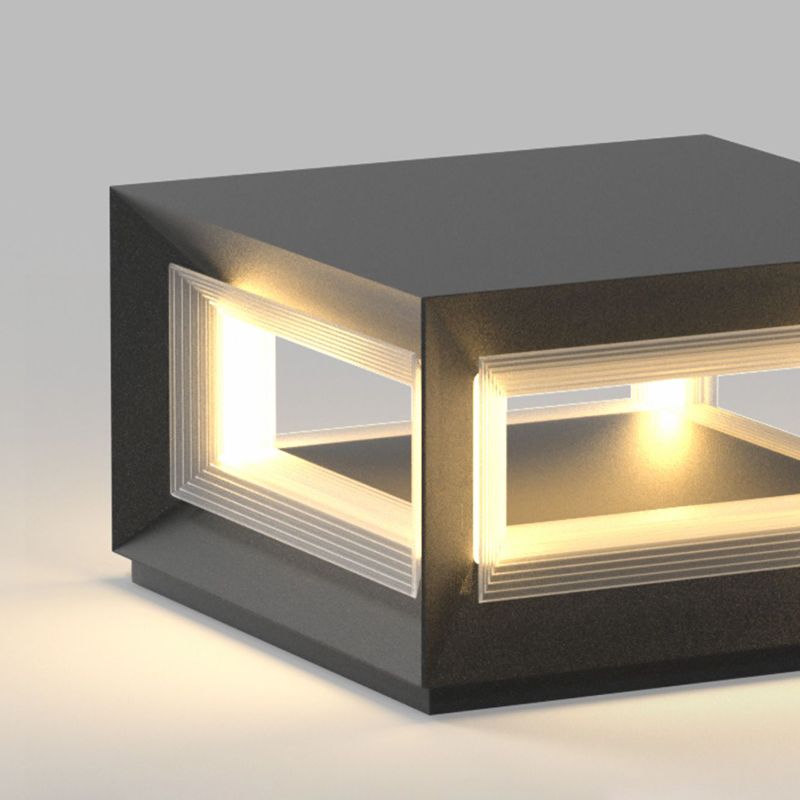 Outdoor Minimalist-Style Post & Pier Light