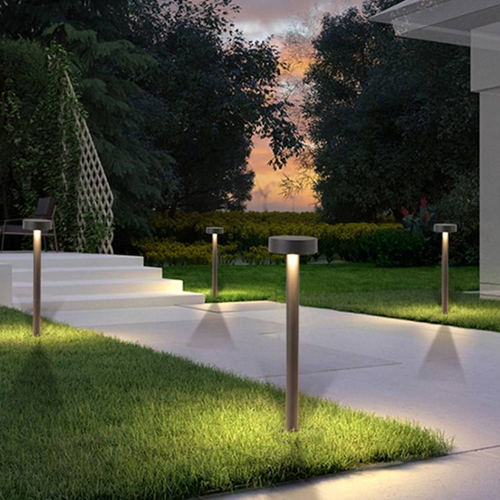 Outdoor Modern Black Bollard Light Fixture