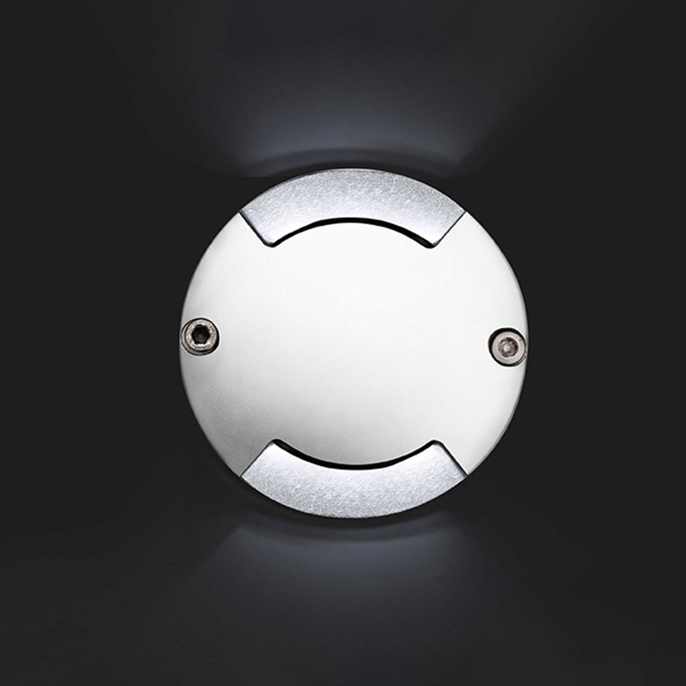 Outdoor Modern Brushed Silver Step/Deck Light