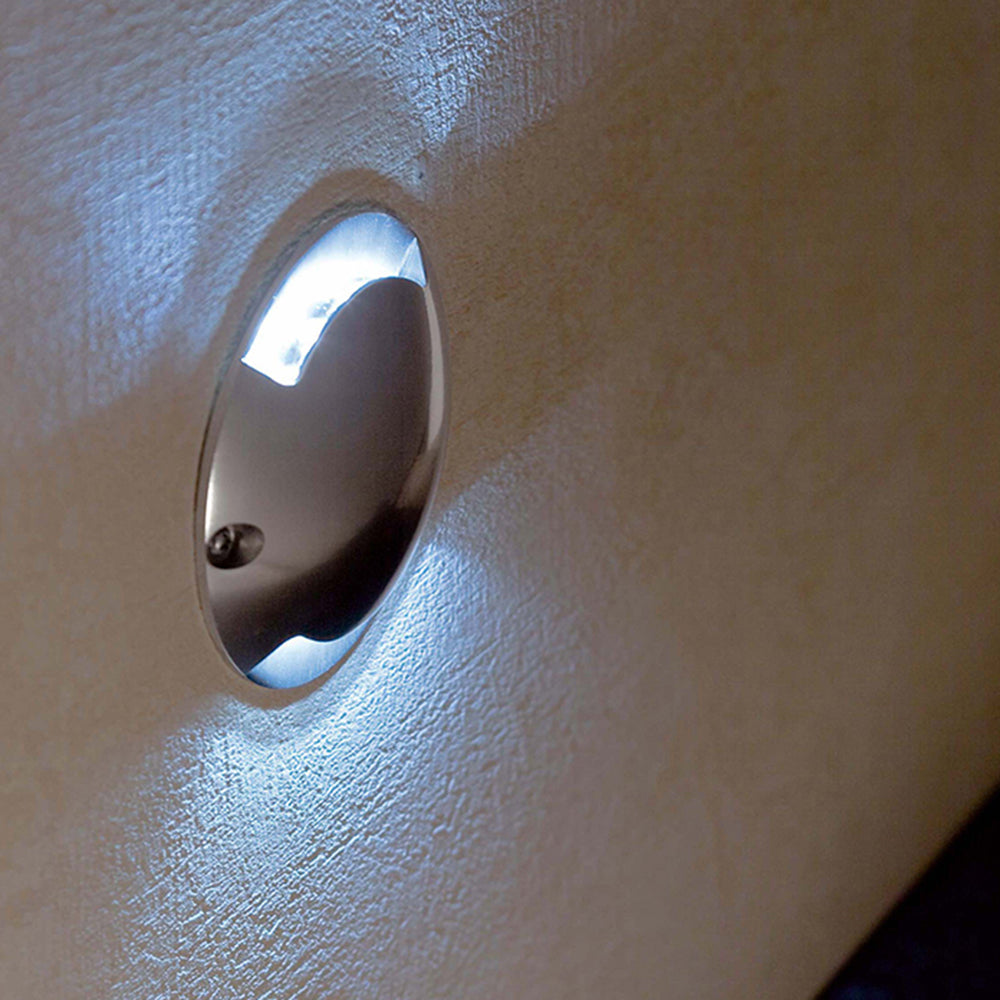 Outdoor Modern Brushed Silver Step/Deck Light