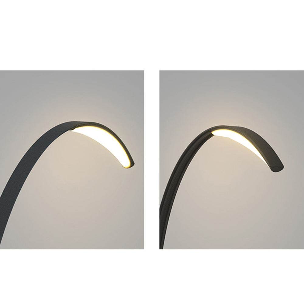 Outdoor Modern Landscape Light – Curved Reeds
