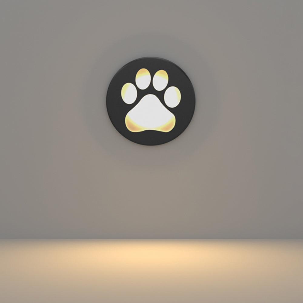 Outdoor Modern Recessed Ground Cat-Paw Light