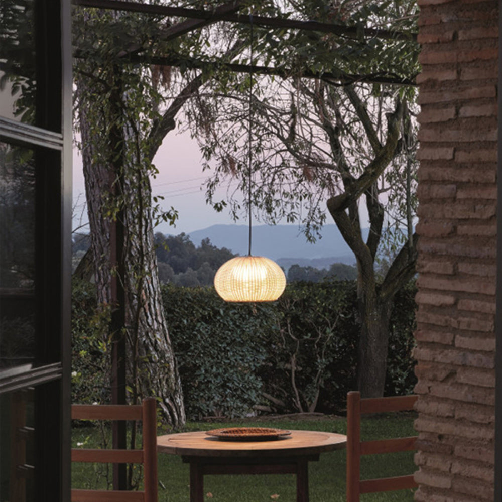 Outdoor Modern Woven Bamboo Ceiling Light