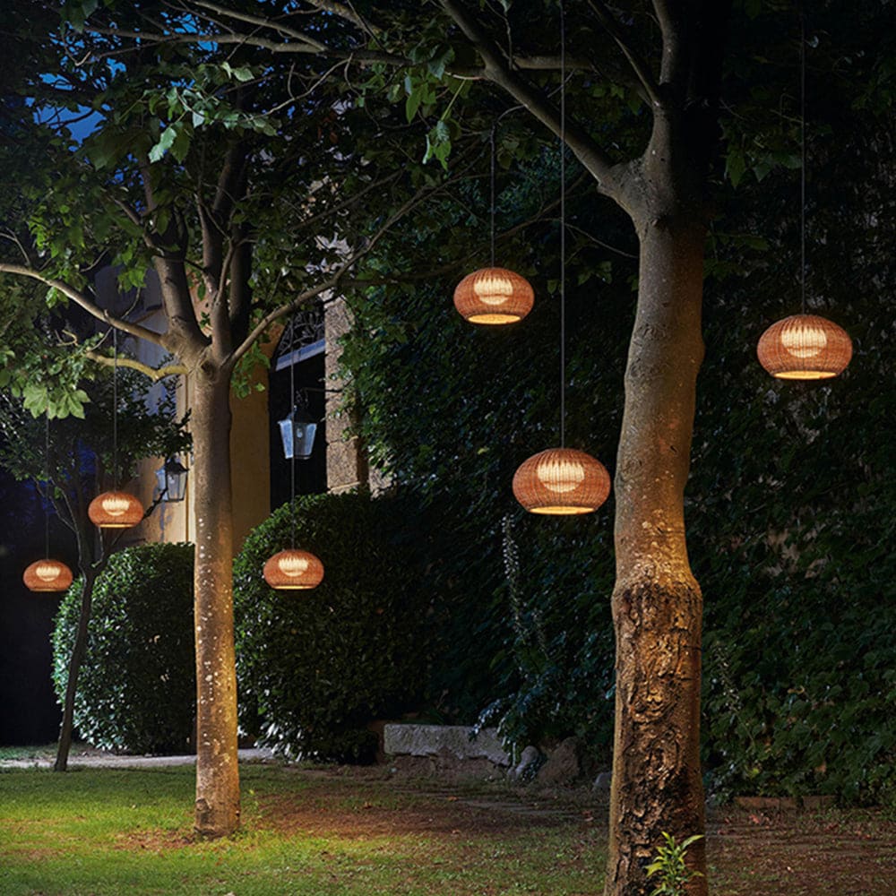 Outdoor Modern Woven Bamboo Ceiling Light