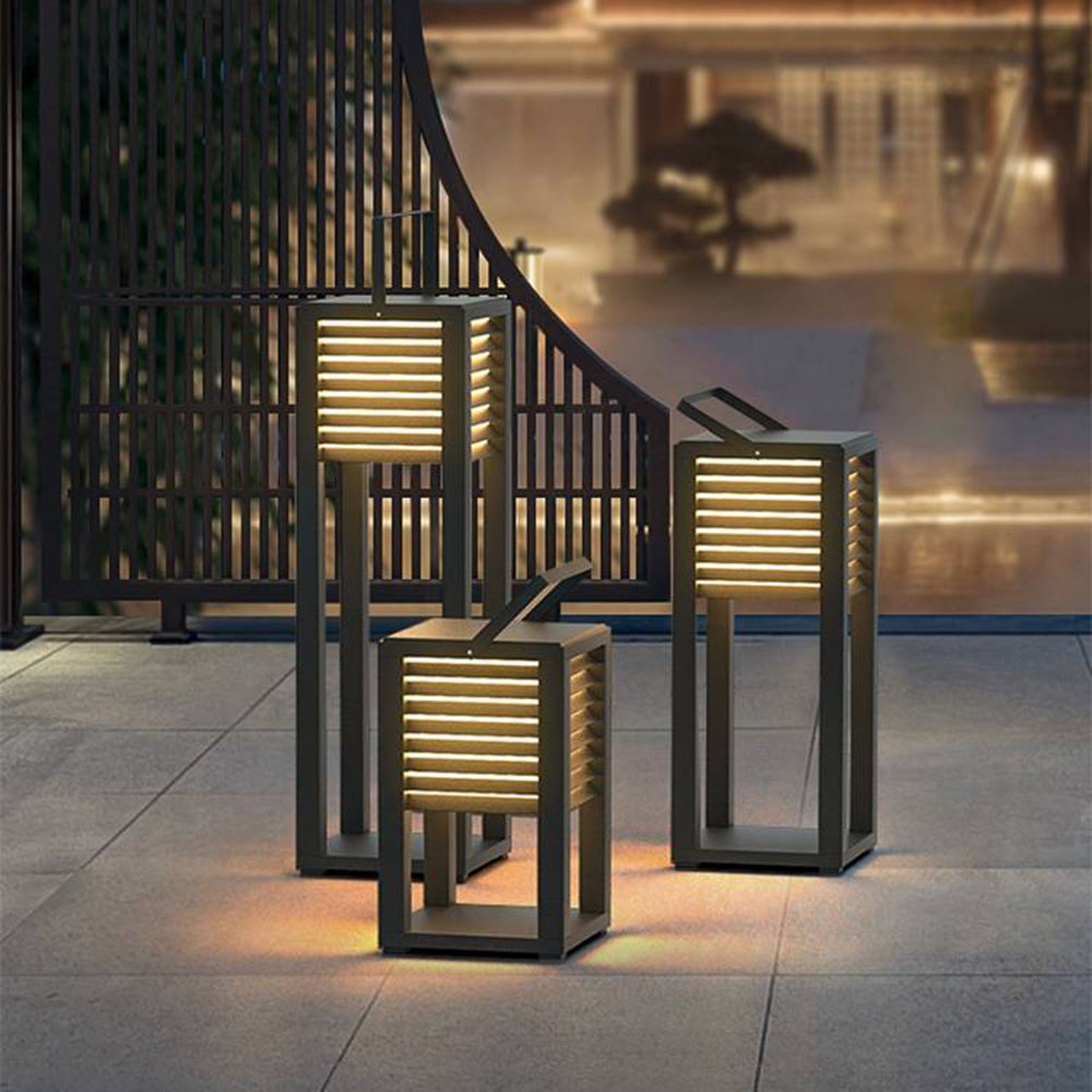 Rustic Industrial Outdoor Lantern – Warm Glow