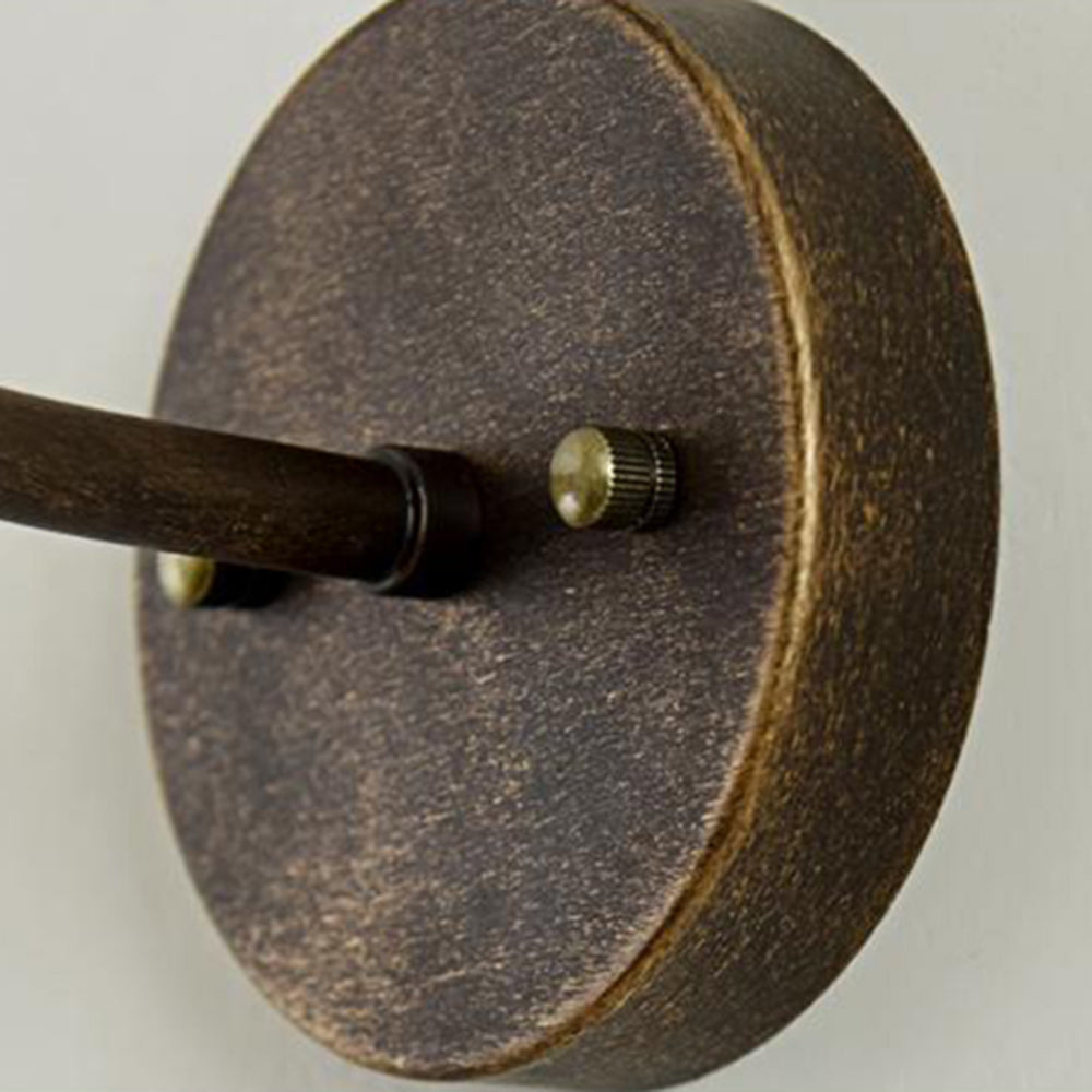 Rustic Bowl-Shaped Outdoor Wall Lamp – Antique Brass, Waterproof Design