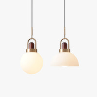 Scandinavian Pendant Light with Dome Shade