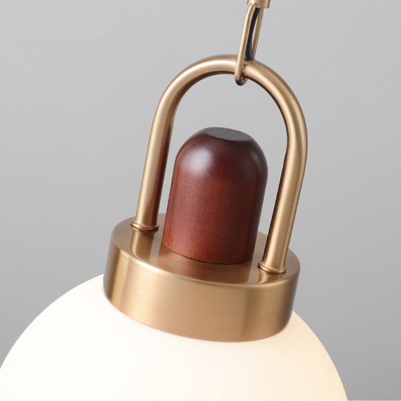 Scandinavian Pendant Light with Dome Shade