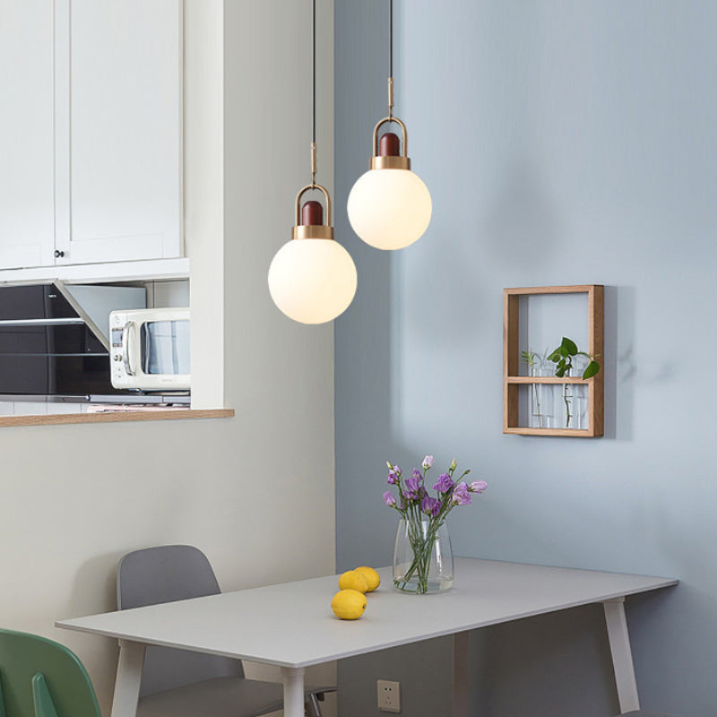 Scandinavian Pendant Light with Dome Shade