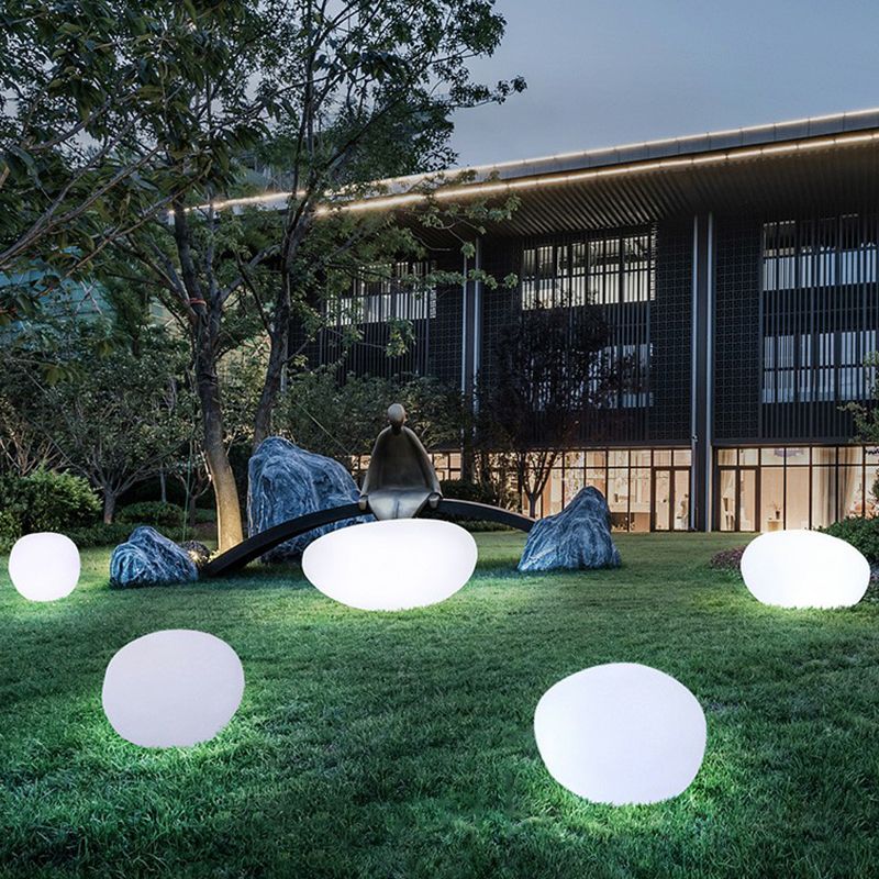 Sleek Modern Outdoor Pebble Garden Ornament