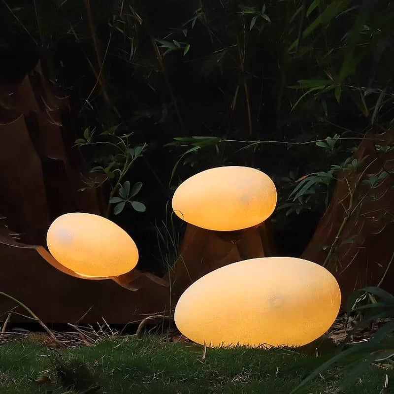 Sleek Modern Outdoor Pebble Garden Ornament