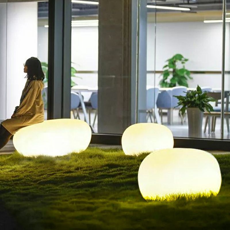 Sleek Modern Outdoor Pebble Garden Ornament